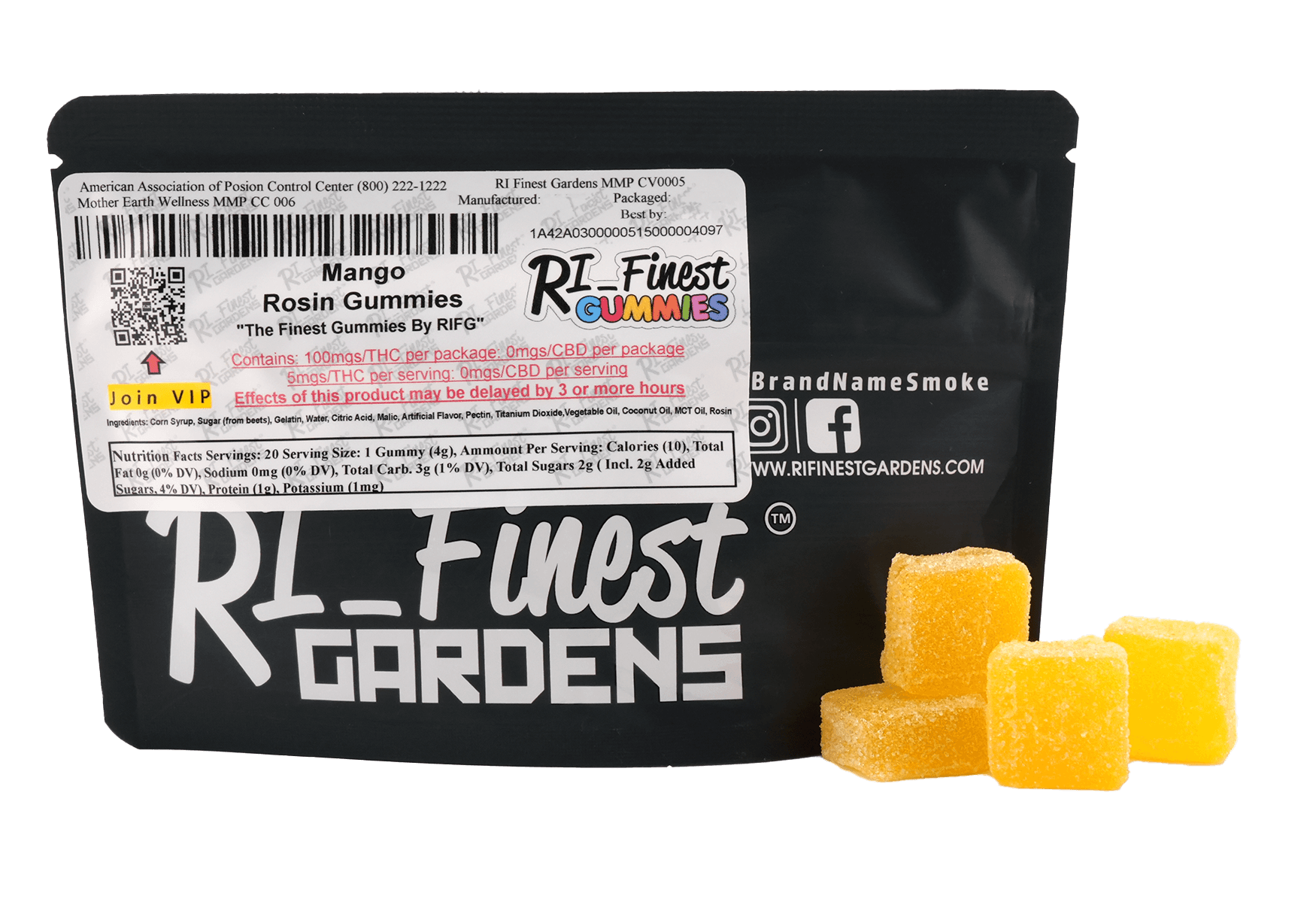 Mango Rosin Gummies - 5mg 20pk