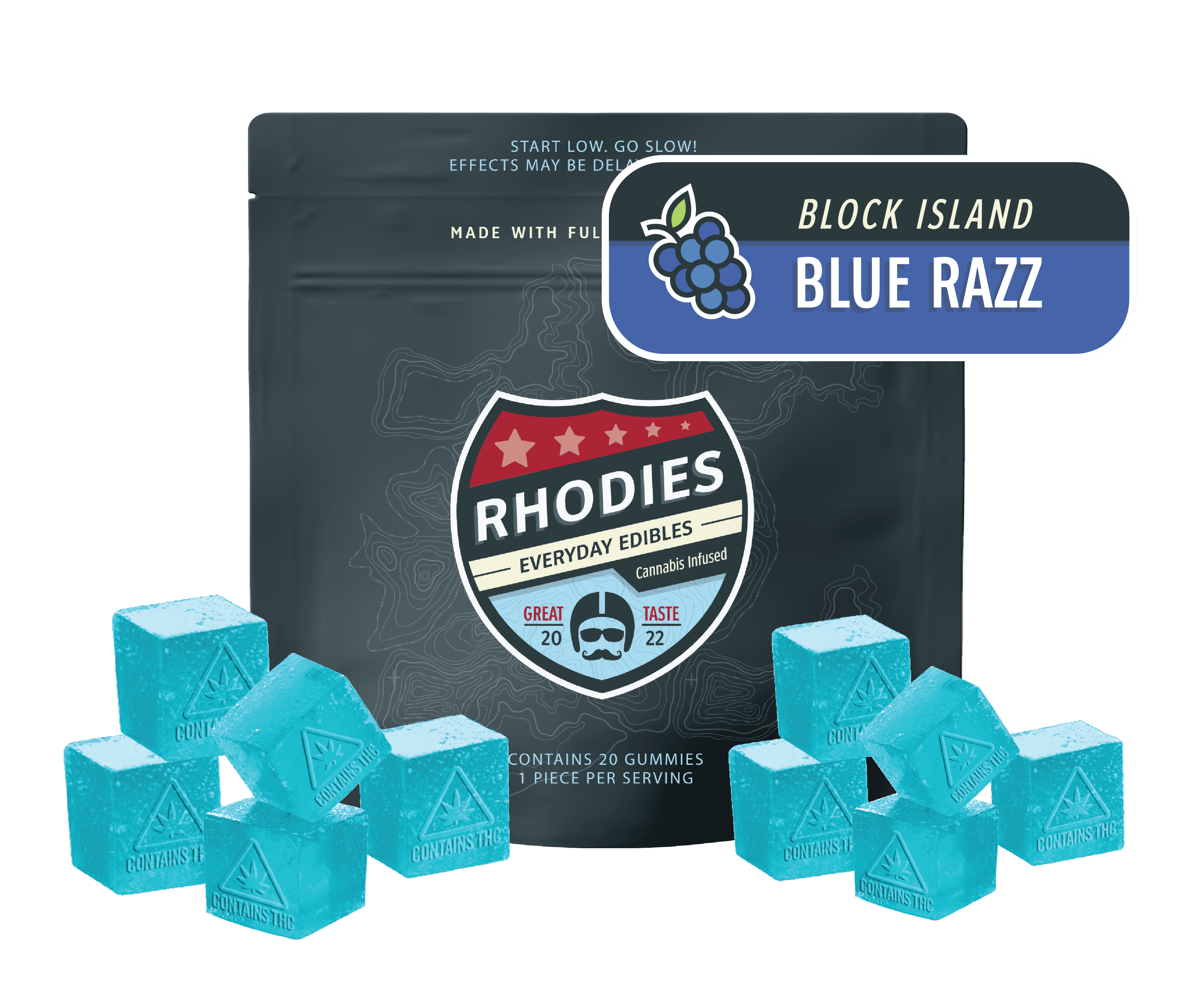 Block Island Blue Raspberry | Gummies | 20pk