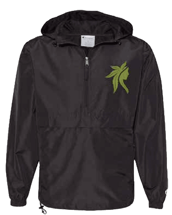 Logo Windbreaker - Black - S