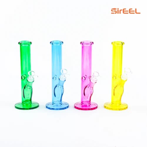 SirEEL | Vibrant Neon Tube Bong w/ Bowl | 10"