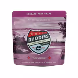 Rhodies 100mg - Goddard Park Grape Gummies - 5mg 20pk
