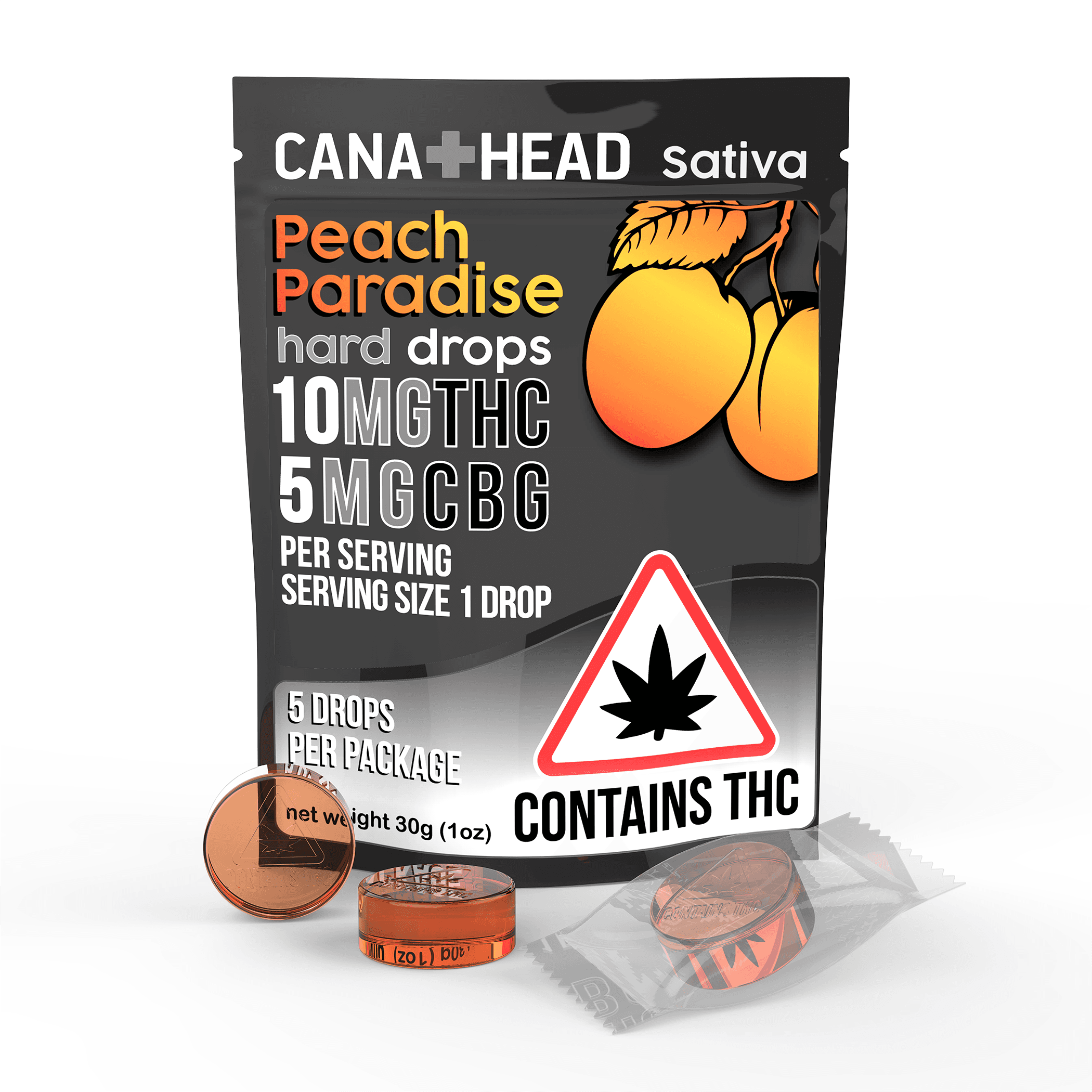 Peach Paradise 2:1 THC:CBG | Lozenges | 50mg