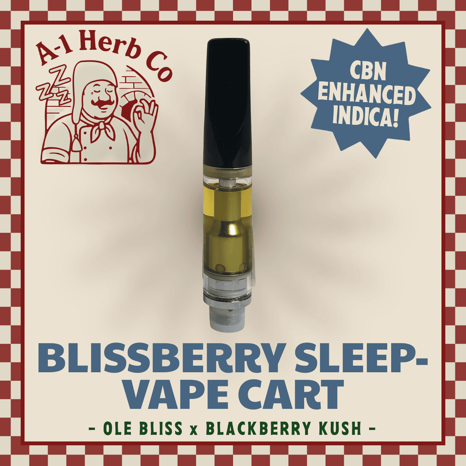 Blissberry Sleep | (5% CBN) Vape Cart