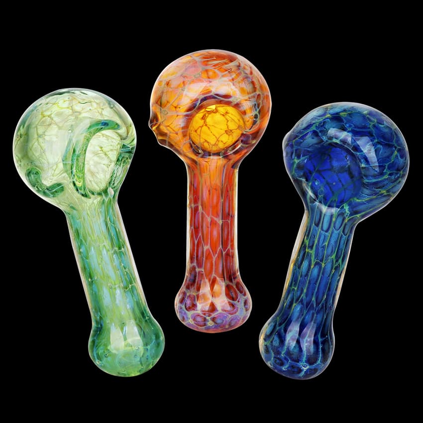 Ethereal Threads Glass Spoon Pipes | 4" | Assorted Colors