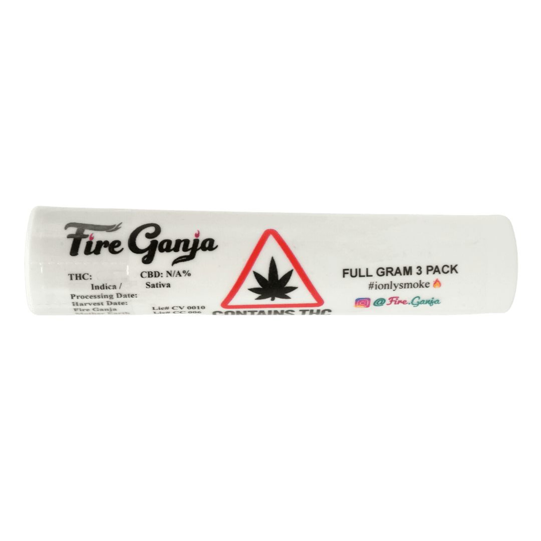 Green Crack - 3pk 1g Hash Infused Pre-Rolls