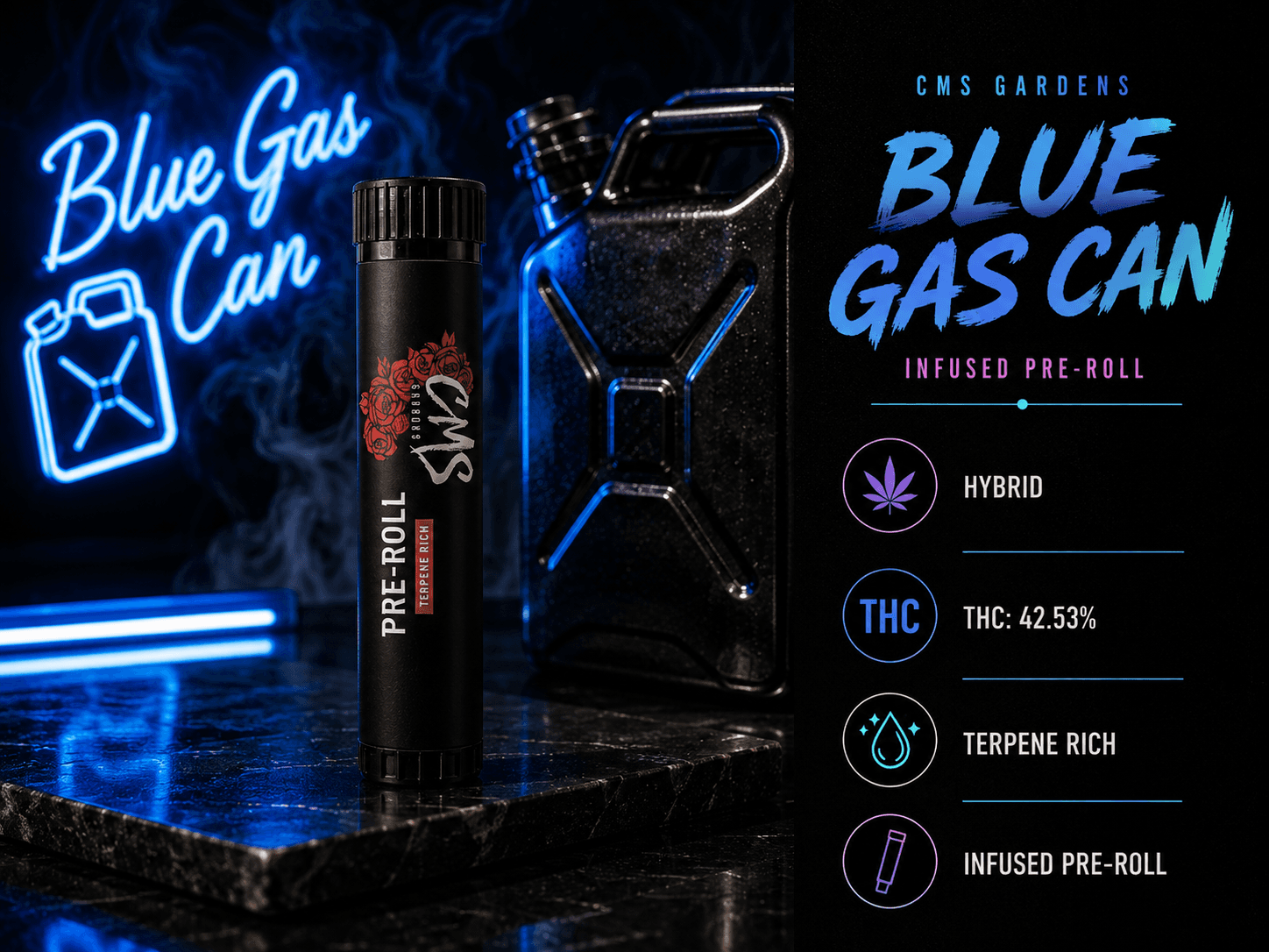 Blue Gas Can Infused Pre-Roll