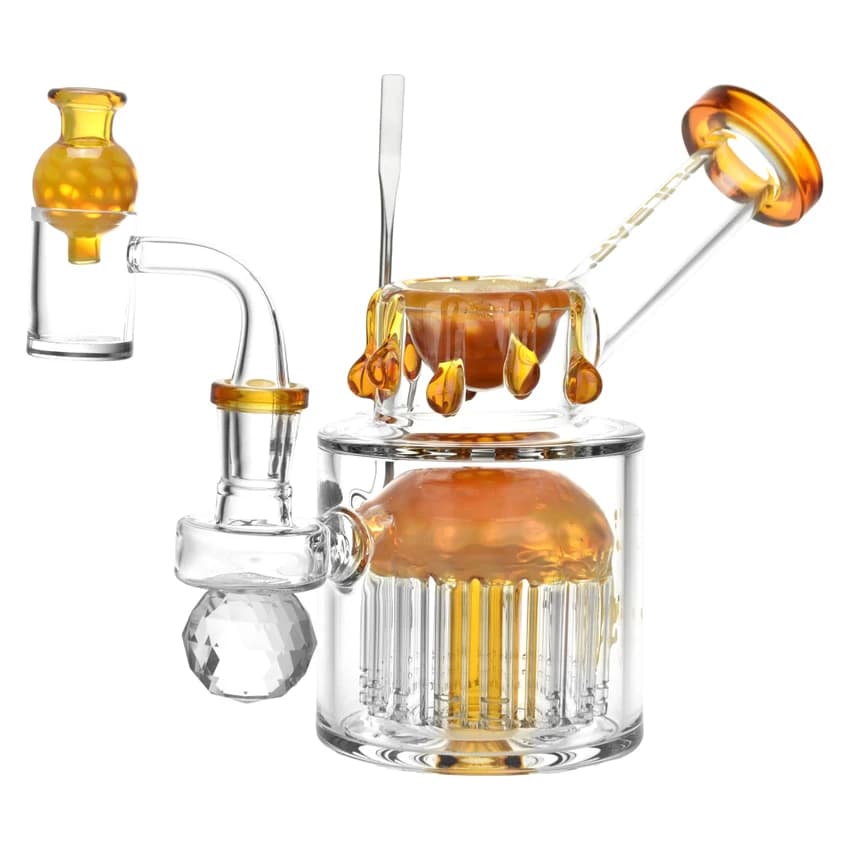 Day Drippin' Glass Dab Rig Set | Honey | 6" | 14mm F