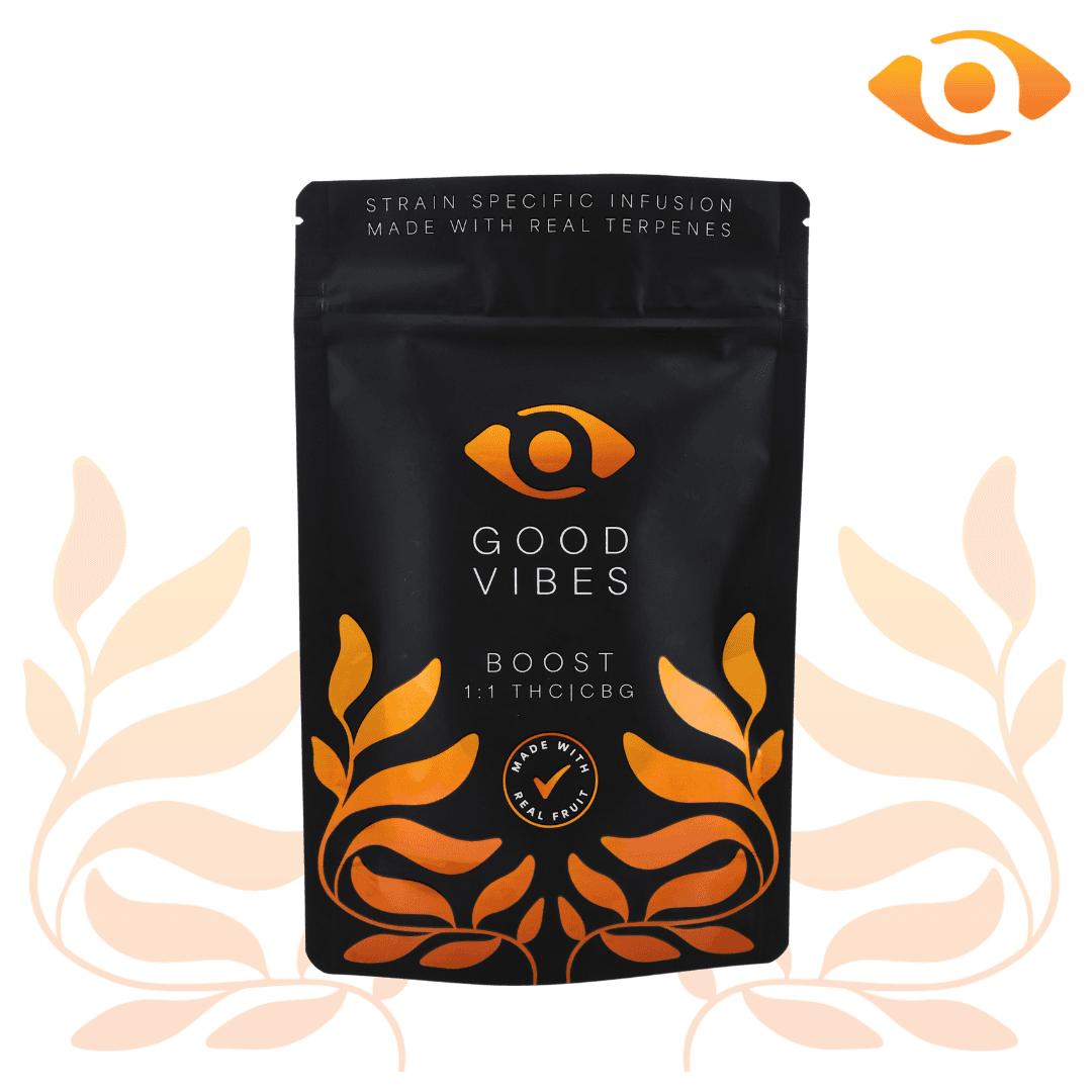 Boost Peach Mango Gummies - 1:1 THC/CBG 10mg 10pk