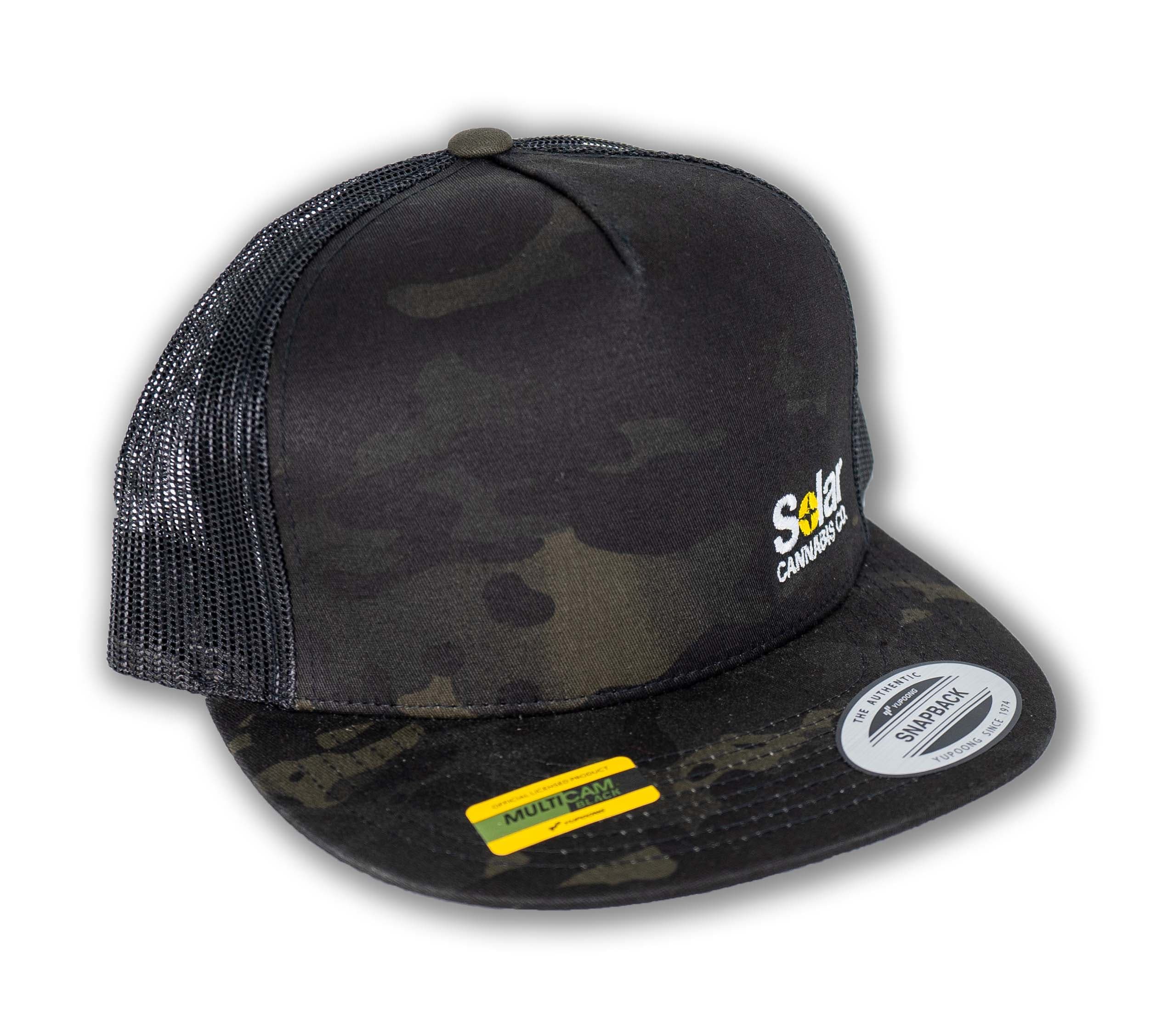 Solar Camo Hat | Snapback | Black