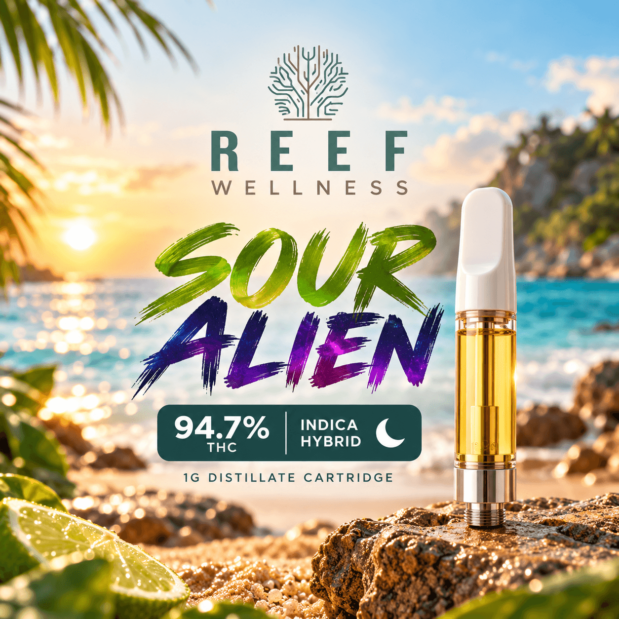 Sour Alien Distillate Cartridge