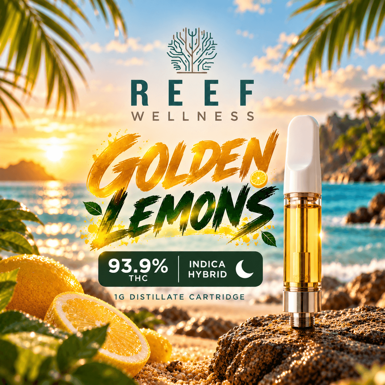 Golden Lemons Distillate Cartridge