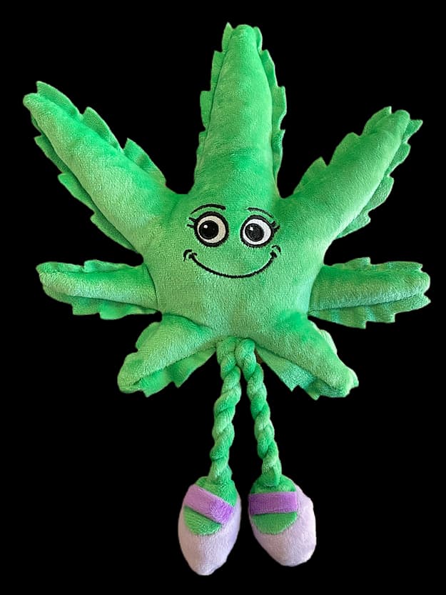 Mary Jane the Weed Leaf Dog Toy