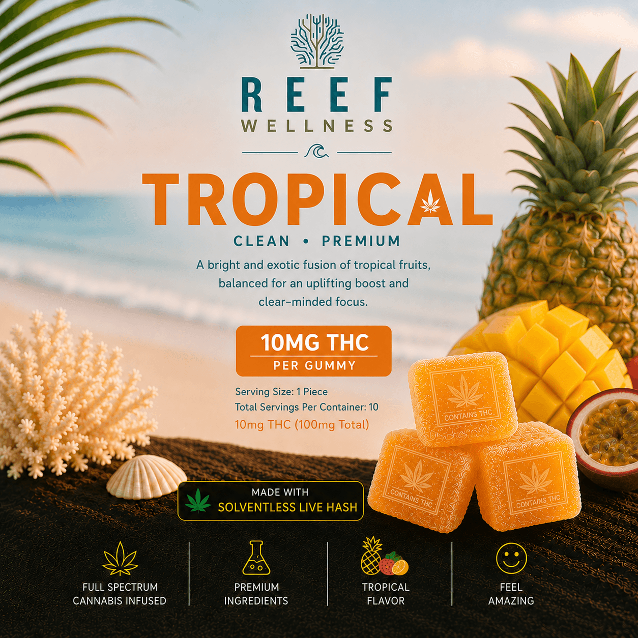 Tropical Gummies | 10 Pack