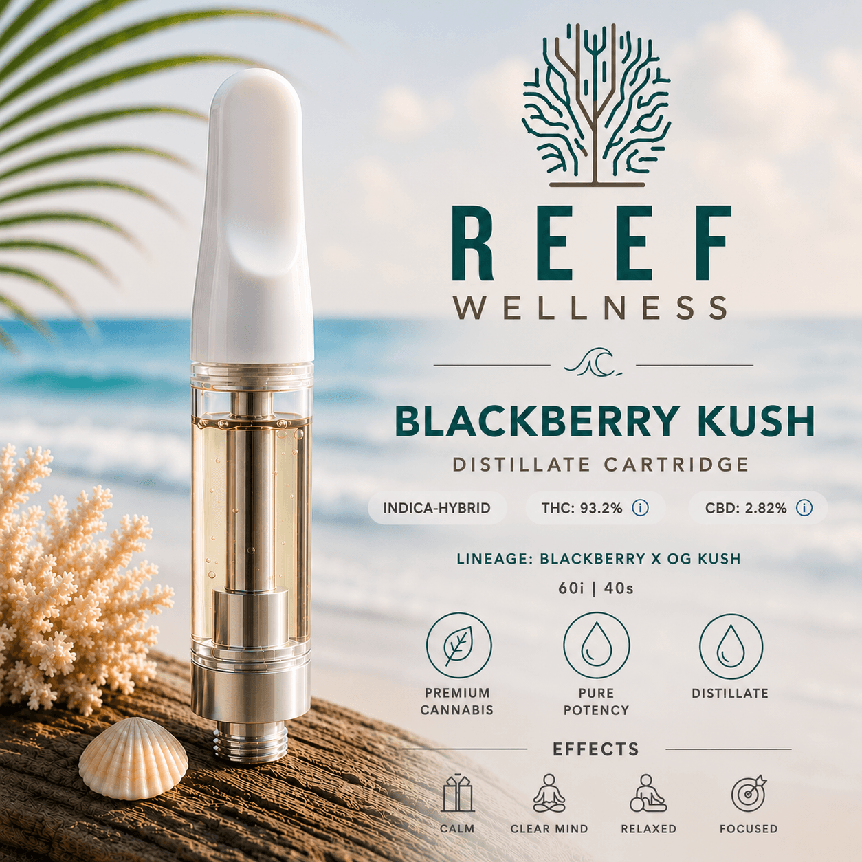 Blackberry Kush Distillate Cartridge