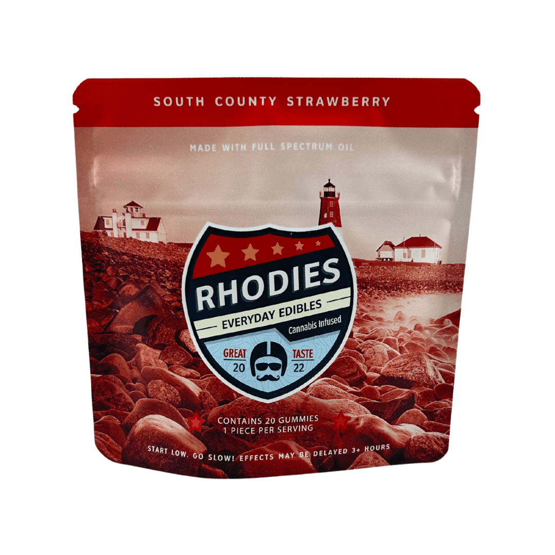 Rhodies 100mg - South County Strawberry Gummies - 5mg 20pk