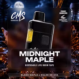 Midnight Maple - 1g Live Rosin Disposable Vape - R513