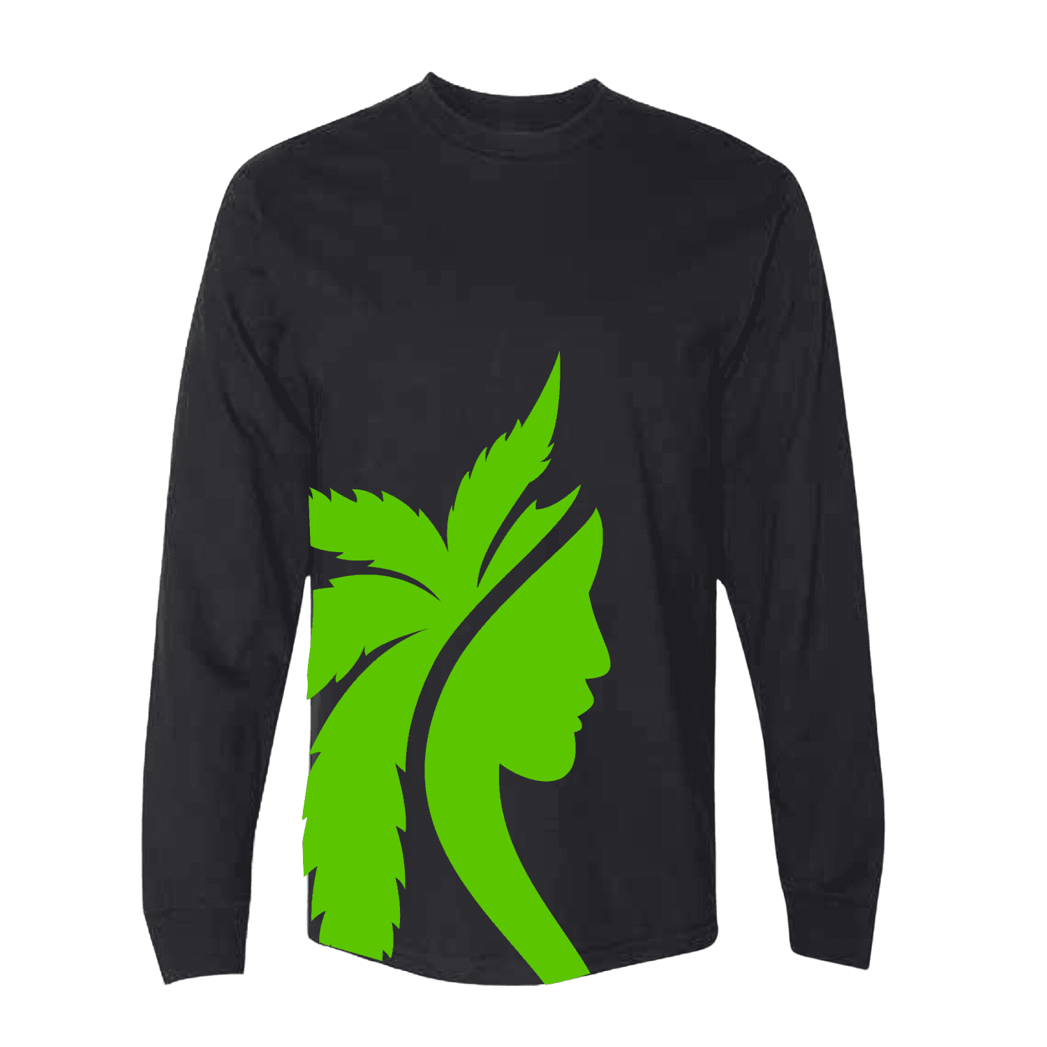 Big Logo Long Sleeve - Black/Green - M