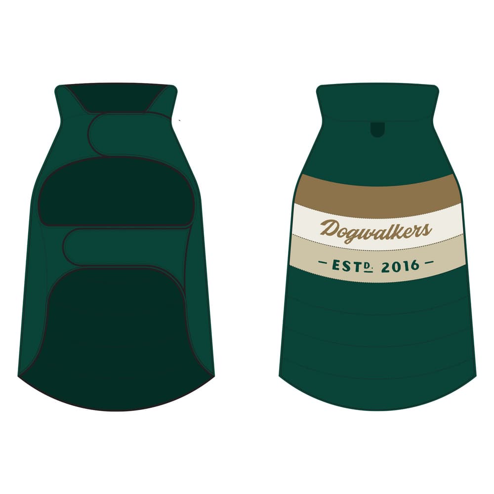 Puffer Coat For Dogs (Green) [L]