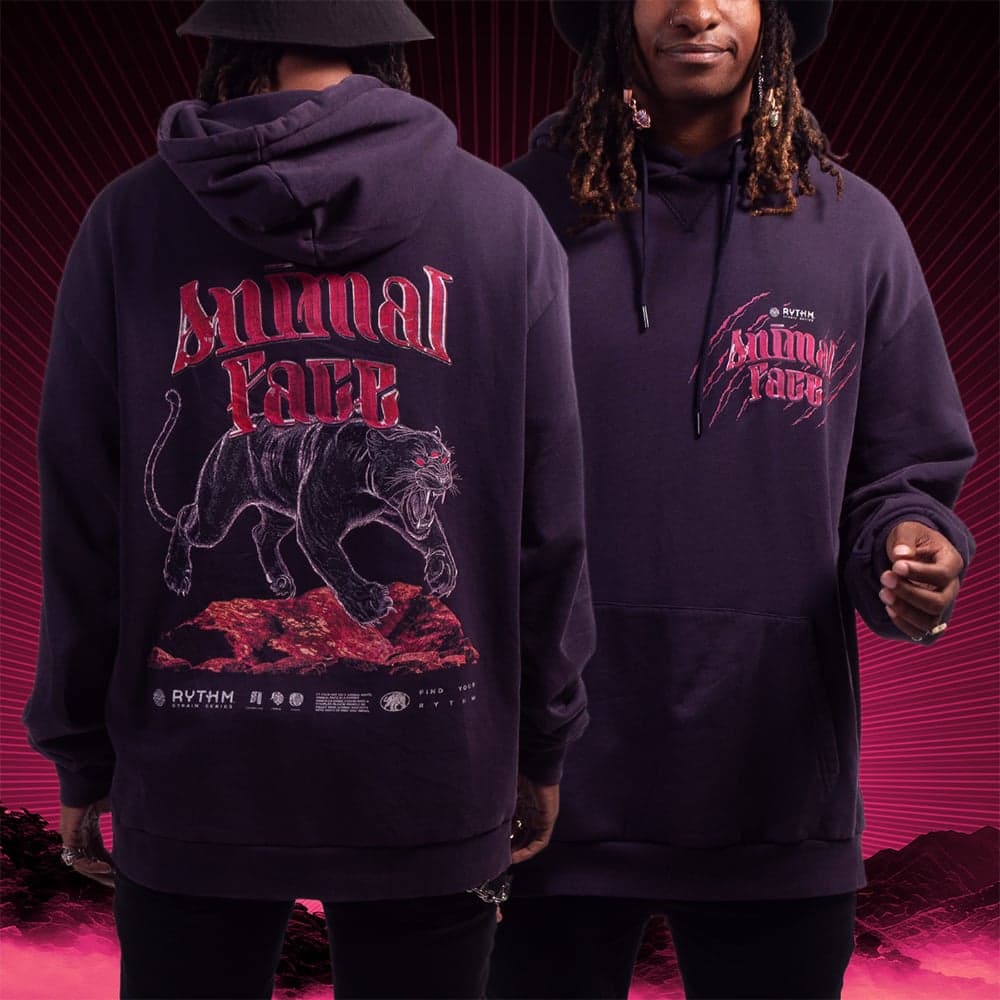 Vintage Animal Face Heavyweight - Washed Purple [S]