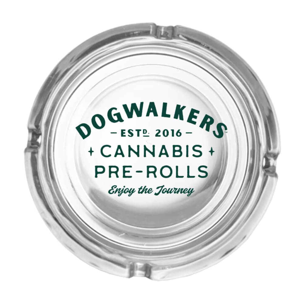 4" Full Logo Ash Tray - Clear